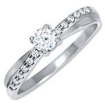 Brilio Silver Srebrni zaročni prstan 426 001 00541 04 (Obseg 58 mm) srebro 925/1000