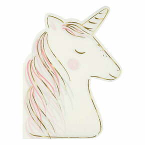 Papirnati prtički v kompletu 16 ks Magical Unicorn – Meri Meri