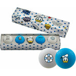Volvik Vivid Disney Characters 4 Pack Golf Balls Donald Duck Plus Ball Marker White/Blue