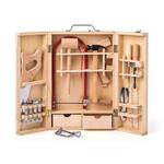 Woody Kovinsko orodje v leseni škatli - veliko