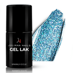 Juliana Nails Gel Lak Sparkly Icicle modra z bleščicami No.970 6ml
