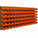 botle Viseča plošča za orodje 173 x 78 cm z 84 kos Škatla stenskih Oranžna Sistem za shranjevanje XL