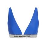 Modrček Karl Lagerfeld črna barva - mornarsko modra. Modrček s klasičnega krojem iz kolekcije Karl Lagerfeld. Model izdelan iz enobarvnega materiala.