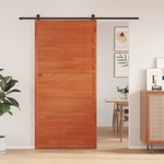 vidaXL Hlevska vrata voščeno rjava 100x108 cm trdna borovina