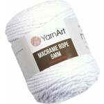 Pletena preja Macrame Rope 5 mm 500 g - (751) bela