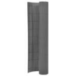 Dvostranska vrtna ograja 110x300 cm siva