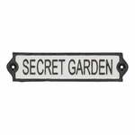 Litoželezni dekorativni znak 21x5 cm Secret Garden – Esschert Design