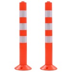 shumee Cestni stebriček 2 kosa plastika 75 cm