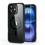 OVITEK+ZAŠČITNO STEKLO ZA IPHONE 16 ESR CLASSIC HYBRID HALOLOCK MAGSAFE CLEAR/BLACK