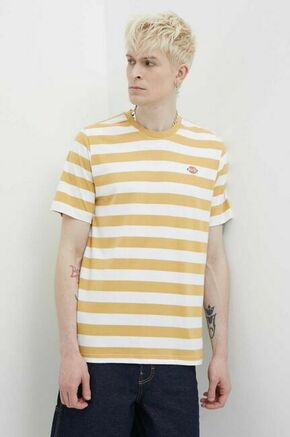 Bombažna kratka majica Dickies oranžna barva - rumena. Lahkotna kratka majica iz kolekcije Dickies. Model izdelan iz tanke