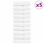 vidaXL Premium brisače 50 kos bela 30x50 cm 600 g/m2 100 % bombaž