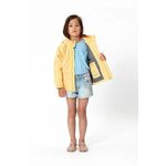 Otroška jakna Gosoaky THE LION rumena barva - rumena. Otroška jakna iz kolekcije Gosoaky. Delno podložen model, izdelan vodoodpornega materiala.