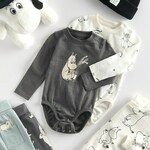 Reserved - BABIES` BODY SUIT - kremna kremna 100% BOMBAŽ 446BF-01X