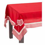 Rdeč prt Unimasa Hearts, 150 x 210 cm