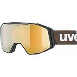 UVEX Gravity FM Black Mat/Mirror Gold Smučarska očala