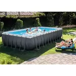 Intex 26364NP bazen Ultra Frame 732 × 366 × 132 cm, peščena črpalka, lestev