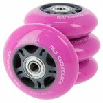 Nils Extreme PU kolesa z ležaji NILS EXTREME 72x24mm ABEC 7 roza
