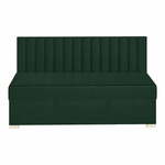 Temno zelena otroška postelja s prostorom za shranjevanje z vzmetnico 90x200 cm Chill – Ghado