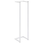 Vidaxl Stojalo za brisače belo 25x20x95 cm jeklo