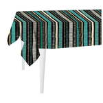 Črn namizni prt Mike & Co. NEW YORK Jungle Stripes, 140 x 140 cm