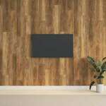 vidaXL Stenski paneli videz lesa rjav PVC 2,06 m²