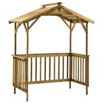 vidaXL Lopa za žar 163,5x93x210 cm impregnirana borovina