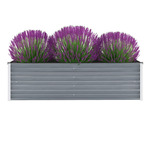 Visoka greda iz pocinkanega jekla 160x40x45 cm sive barve