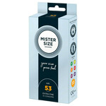 Mister Size tanek kondom - 53 mm (10 kos)