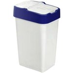 Heidrun koš za odpadke Push Up, 18 l, moder