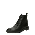 Usnjeni čevlji BOSS Calev moški, črna barva, 50503302 - črna. Čevlji iz kolekcije BOSS. Model je izdelan iz naravnega usnja. Model z mehkim, oblikovanim vložkom zagotavlja udobje.