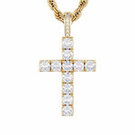Obesek ICED STUFF Diamond Cross Zlata