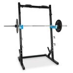 Capital Sports Racktor, črna, stojalo za uteži Half Rack, jeklo