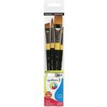 Daler Rowney System3 Acrylic Brush Synthetic Komplet čopičev 4 kos.
