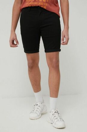 Kratke hlače Tommy Jeans Scanton moške - črna. Kratke hlače iz kolekcije Tommy Jeans. Model izdelan iz tkanine.