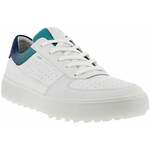 Ecco Tray Mens Golf Shoes White/Blue Depths/Caribbean 45
