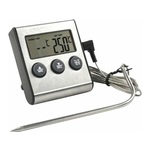 aptel Digitalni LCD inox kuhinjski termometer do 250°C sonda 100cm