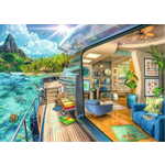 Ravensburger Tropski otok Namestitev Puzzle 1000 kosov