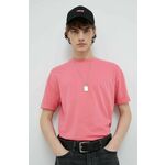 Bombažna kratka majica Drykorn Thilo roza barva - roza. Kratka majica iz kolekcije Drykorn. Model izdelan iz tanke, elastične pletenine.