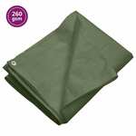 vidaXL Ponjava 260 g/m² 8x8 m zelena HDPE