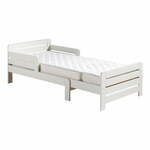 Bela nastavljiva postelja Vipack Jumper White