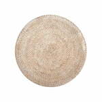 Pogrinjek iz belega ratana Tiseco Home Studio, ⌀ 36 cm