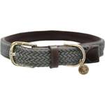Kentucky Dogwear Pletena najlonska ovratnica za pse v sivi barvi - XL (65 cm)