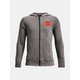 Under Armour Pulover UA RIVAL TERRY FZ HOODIE-GRY XL