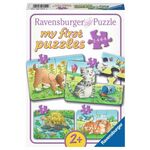 Ravensburger Moja prva sestavljanka Domače živali 4 v 1 (2,4,6,8 kosov)
