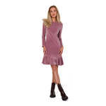 Made of Emotion Ženska mini obleka Kadiatou M765 umazano roza XL