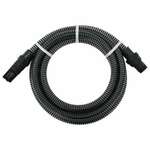 Greatstore Sesalna cev s PVC nastavki 10 m 22 mm črne barve