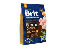 Shumee Brit Premium By Nature Adult Medium Chicken 3 kg - suha hrana za odrasle pse srednje pasme s 3 kg piščancem