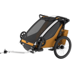 Thule Chariot Sport 2 Double prikolica za kolesa, naravno zlata