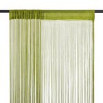 vidaXL Zavese iz nitk 2 kosa 140x250 cm zelene barve