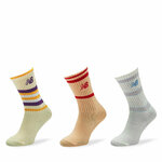 Set 3 parov otroških visokih nogavic New Balance LAS49363 Pisana